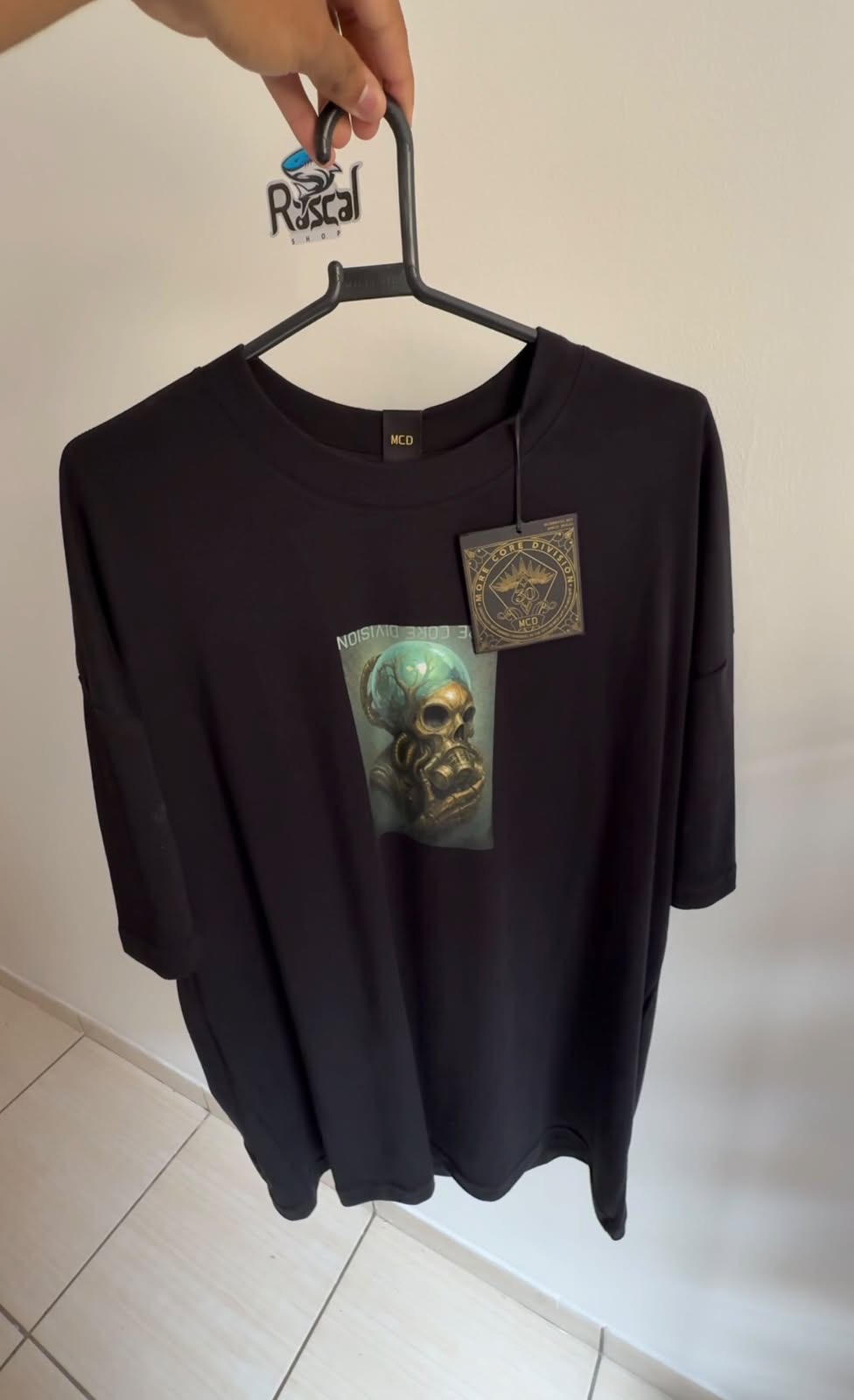 Camisa 30 anos máscara de gás